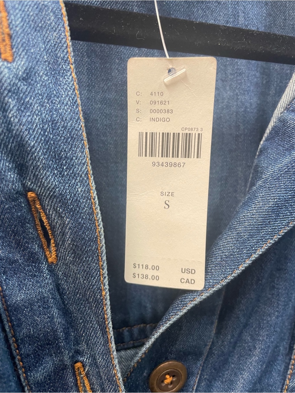 Anthropologie Pilcro  Blue Denim Peplum Button-Up Jacket - Picture 2 of 4